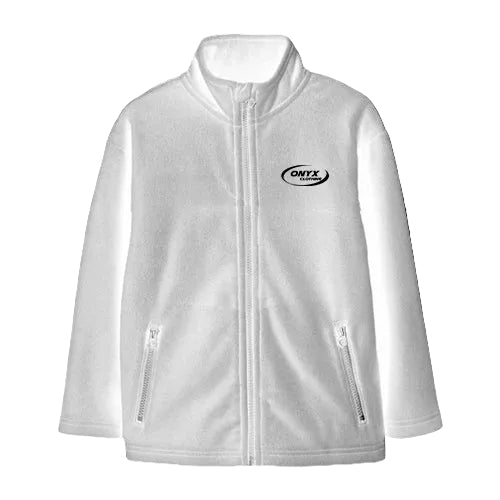 Onyx Unisex - Fleece Zip Up Άσπρο